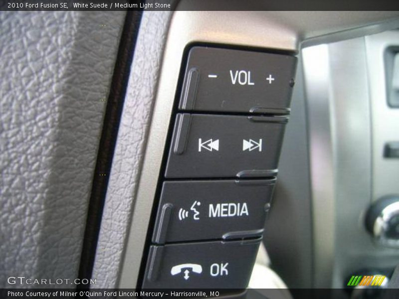 White Suede / Medium Light Stone 2010 Ford Fusion SE