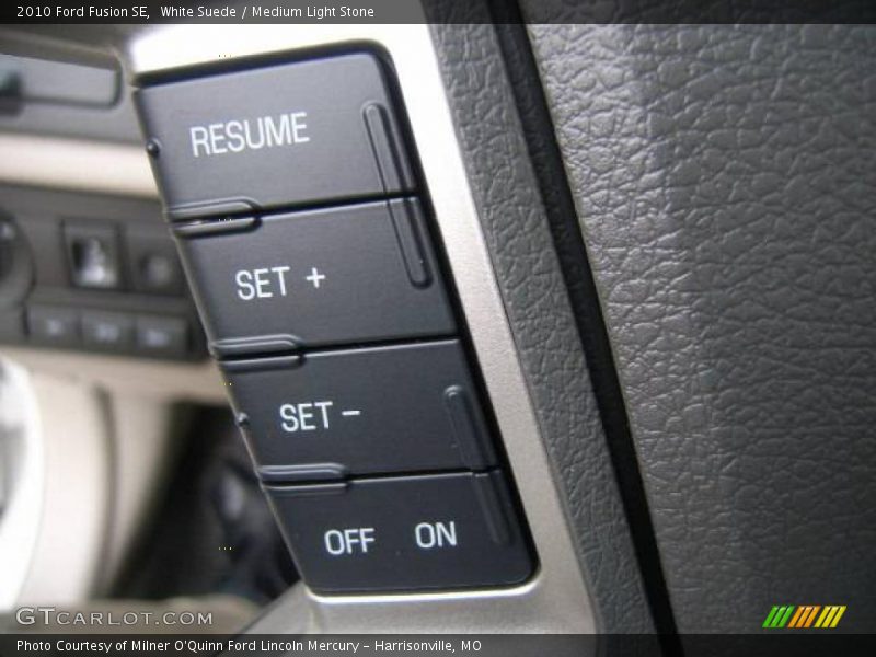 White Suede / Medium Light Stone 2010 Ford Fusion SE