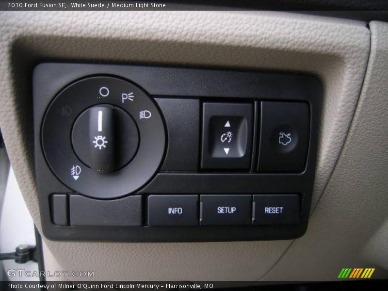 White Suede / Medium Light Stone 2010 Ford Fusion SE