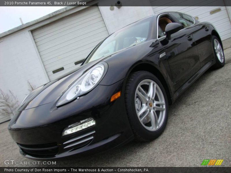 Black / Luxor Beige 2010 Porsche Panamera 4S