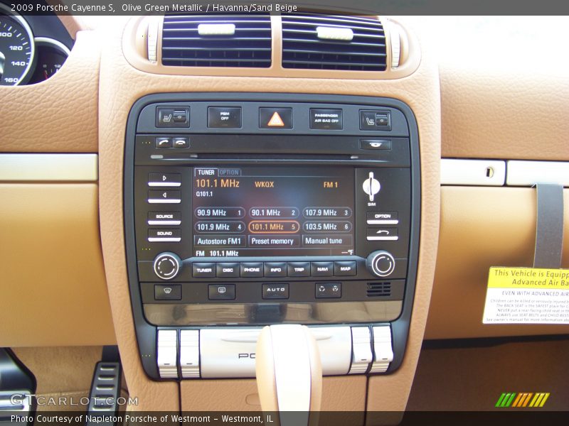 Olive Green Metallic / Havanna/Sand Beige 2009 Porsche Cayenne S