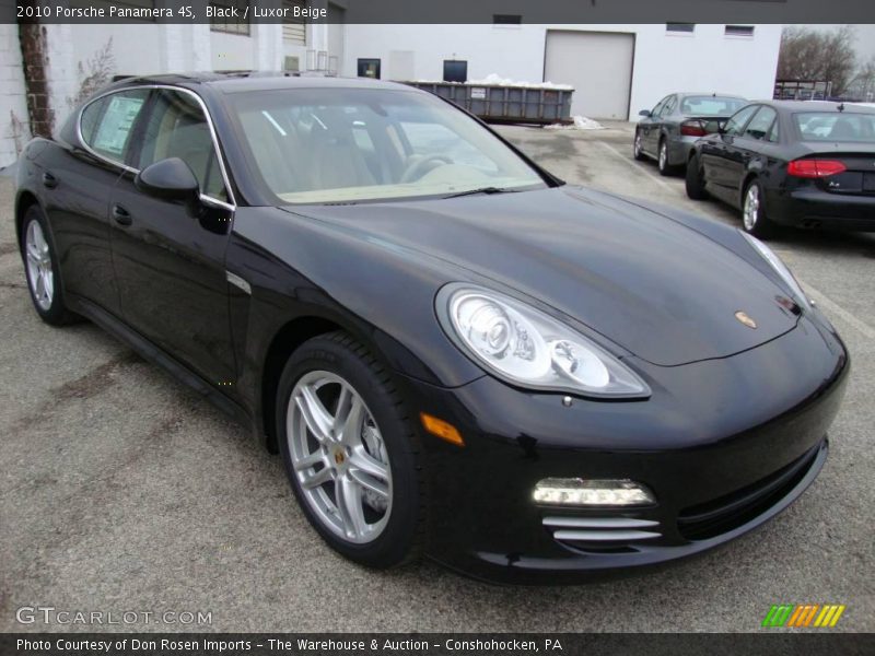 Black / Luxor Beige 2010 Porsche Panamera 4S