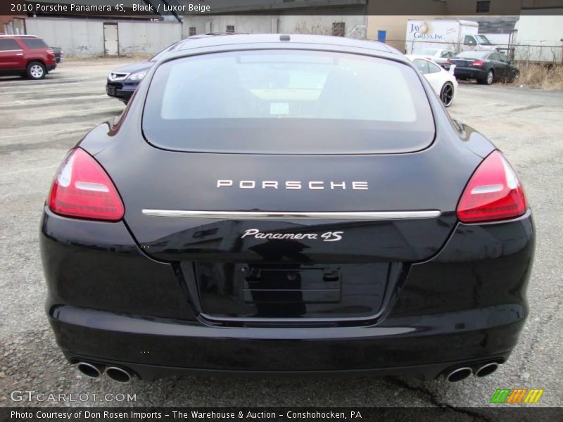 Black / Luxor Beige 2010 Porsche Panamera 4S