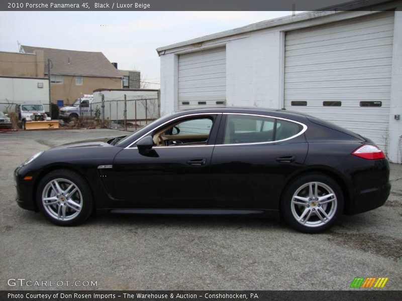 Black / Luxor Beige 2010 Porsche Panamera 4S