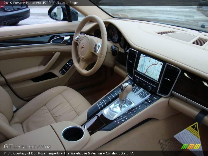 Black / Luxor Beige 2010 Porsche Panamera 4S