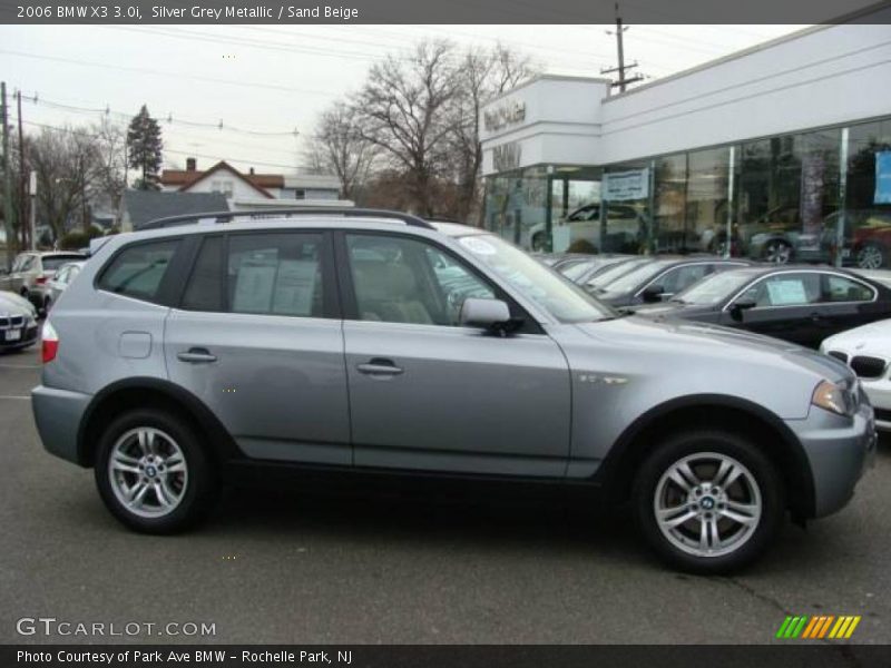 Silver Grey Metallic / Sand Beige 2006 BMW X3 3.0i