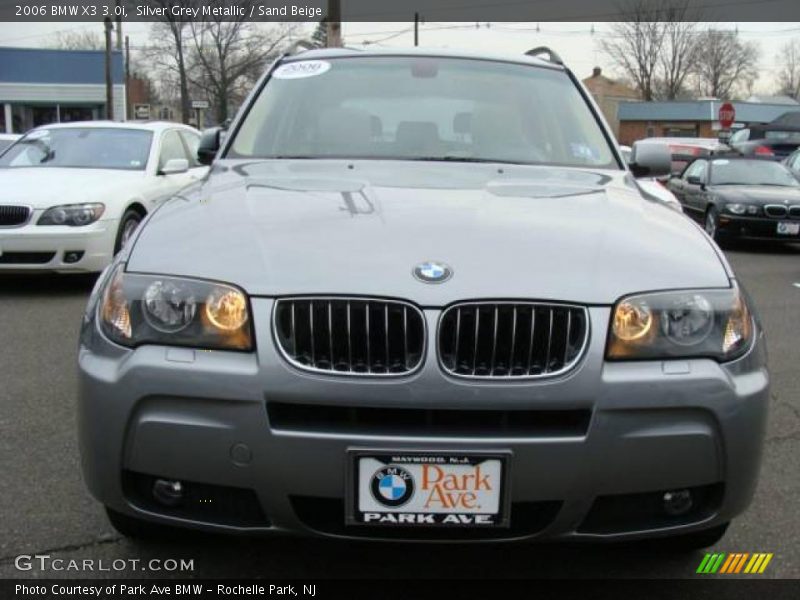 Silver Grey Metallic / Sand Beige 2006 BMW X3 3.0i