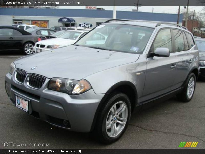 Silver Grey Metallic / Sand Beige 2006 BMW X3 3.0i