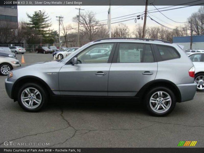 Silver Grey Metallic / Sand Beige 2006 BMW X3 3.0i