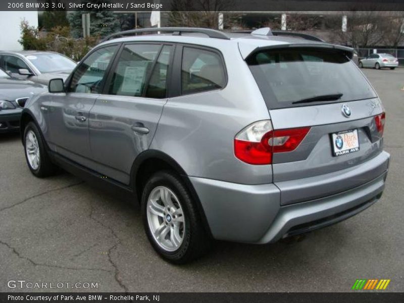 Silver Grey Metallic / Sand Beige 2006 BMW X3 3.0i