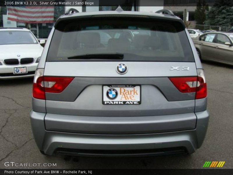 Silver Grey Metallic / Sand Beige 2006 BMW X3 3.0i