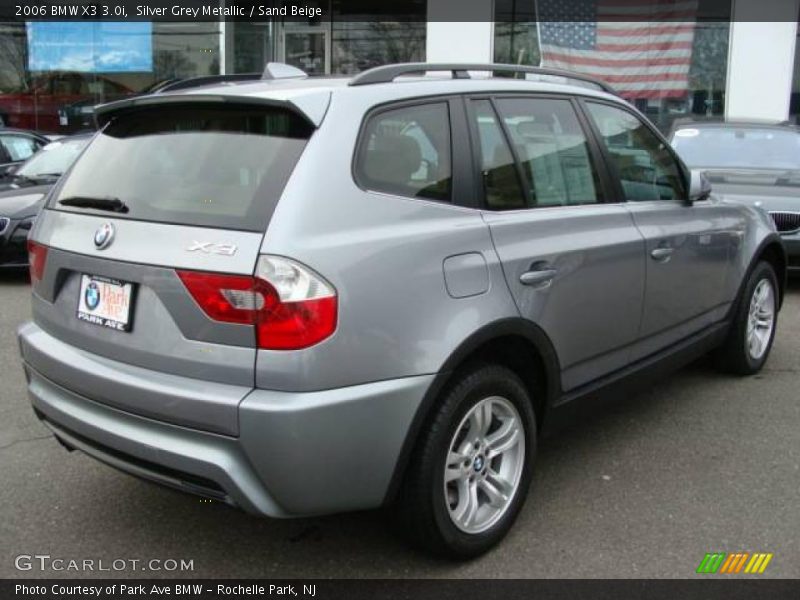 Silver Grey Metallic / Sand Beige 2006 BMW X3 3.0i