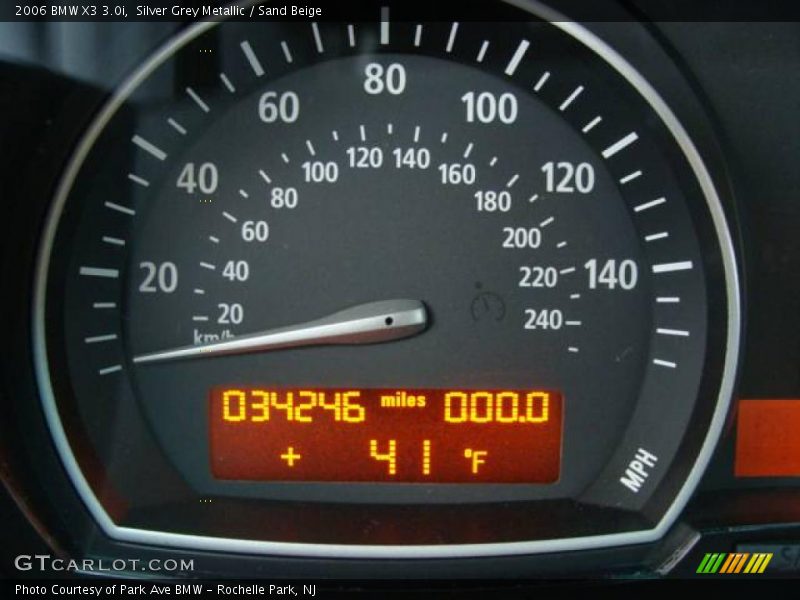 Silver Grey Metallic / Sand Beige 2006 BMW X3 3.0i