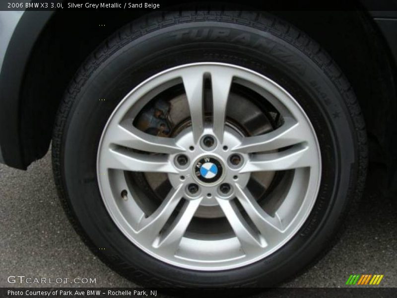 Silver Grey Metallic / Sand Beige 2006 BMW X3 3.0i