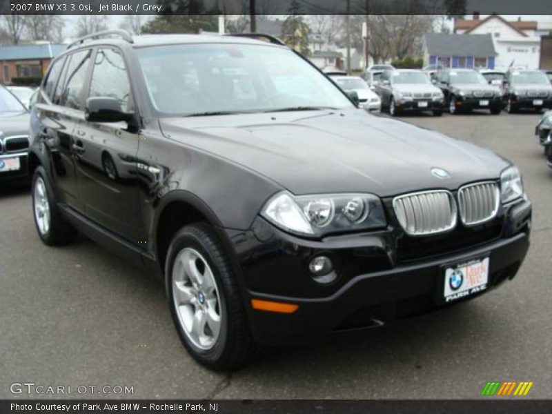 Jet Black / Grey 2007 BMW X3 3.0si