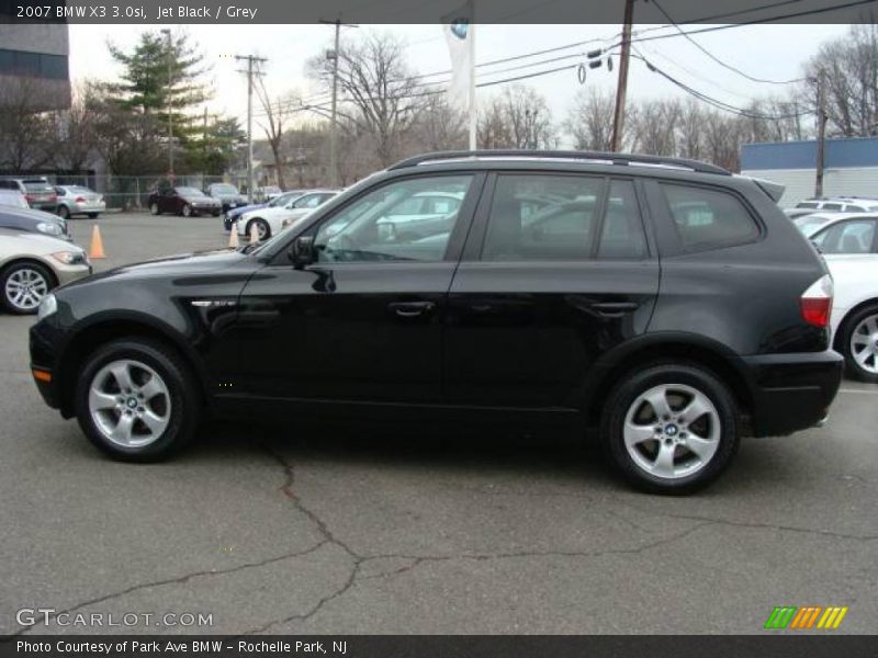 Jet Black / Grey 2007 BMW X3 3.0si