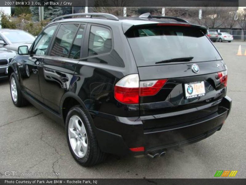 Jet Black / Grey 2007 BMW X3 3.0si