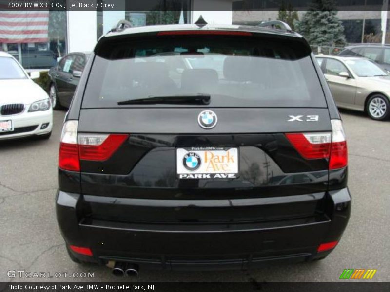 Jet Black / Grey 2007 BMW X3 3.0si