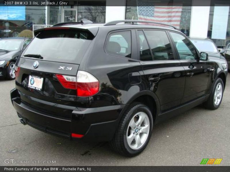 Jet Black / Grey 2007 BMW X3 3.0si