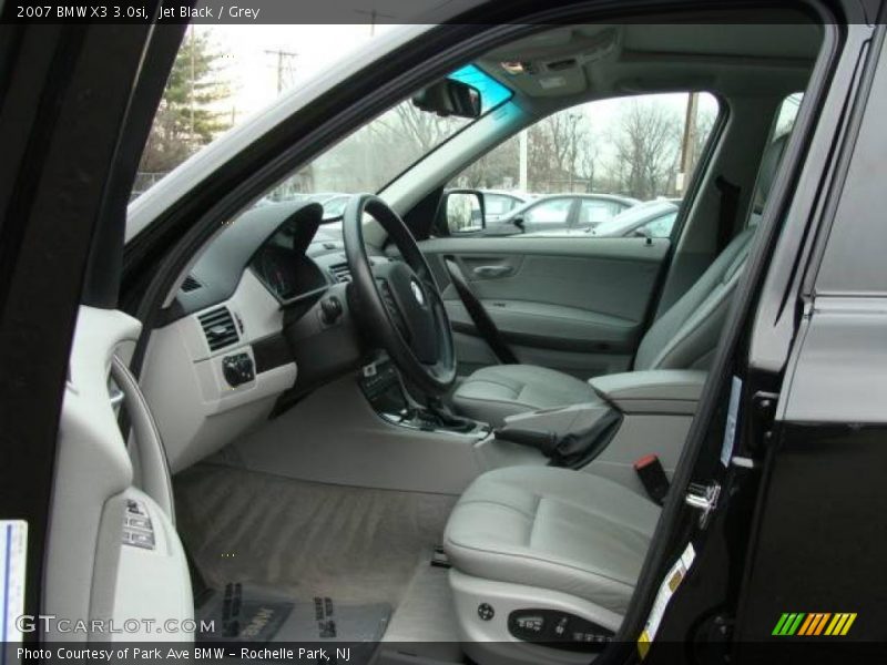 Jet Black / Grey 2007 BMW X3 3.0si