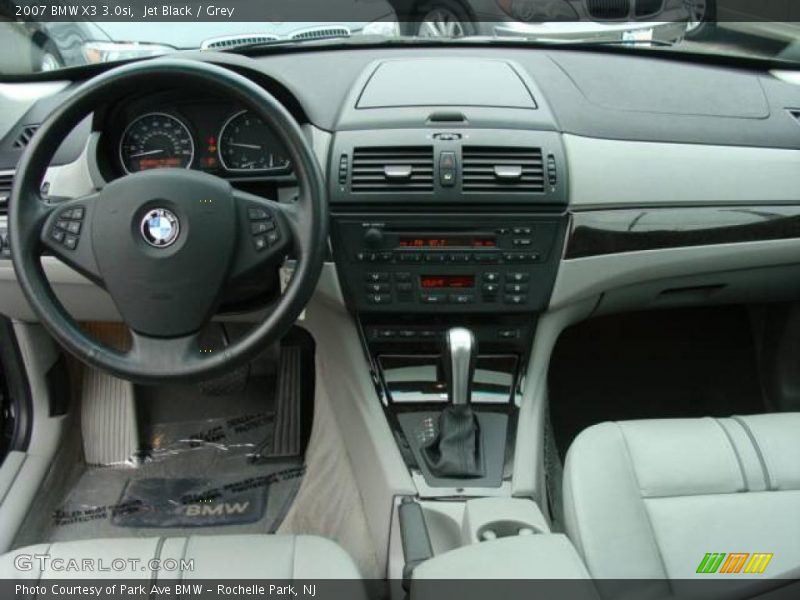 Jet Black / Grey 2007 BMW X3 3.0si