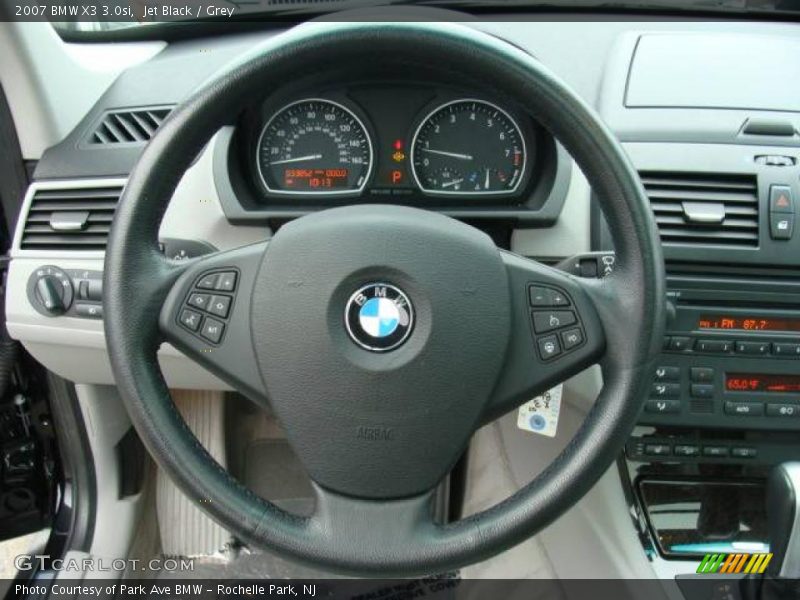 Jet Black / Grey 2007 BMW X3 3.0si
