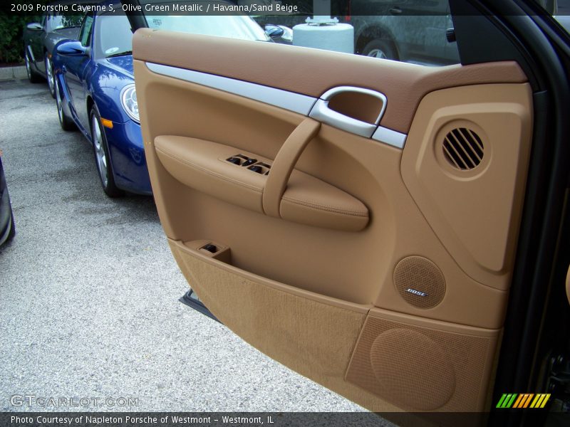 Olive Green Metallic / Havanna/Sand Beige 2009 Porsche Cayenne S