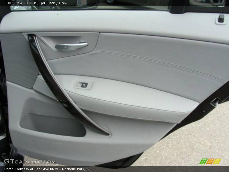 Jet Black / Grey 2007 BMW X3 3.0si