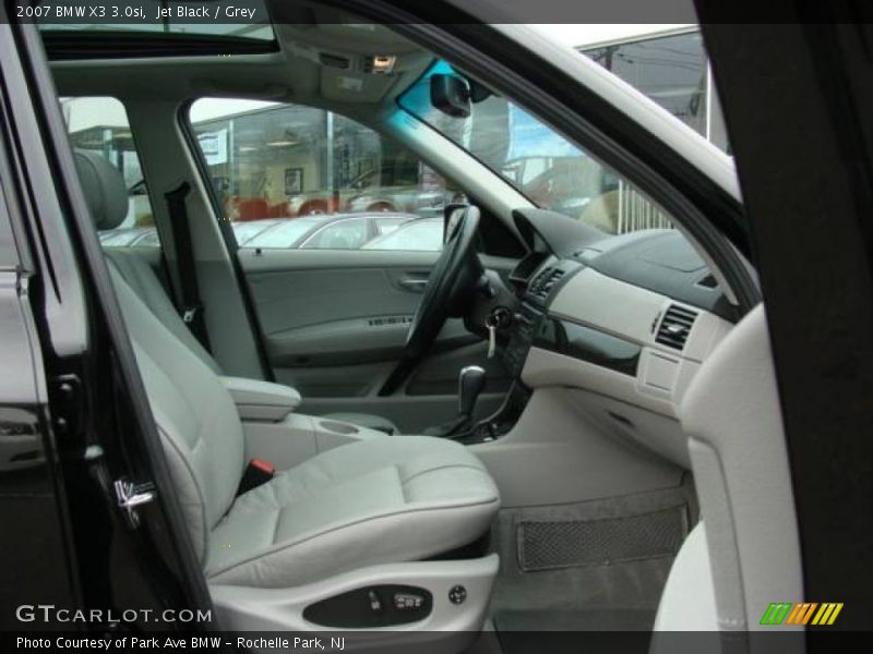 Jet Black / Grey 2007 BMW X3 3.0si