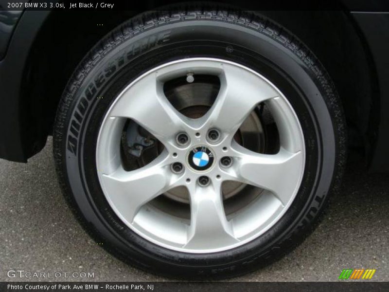 Jet Black / Grey 2007 BMW X3 3.0si