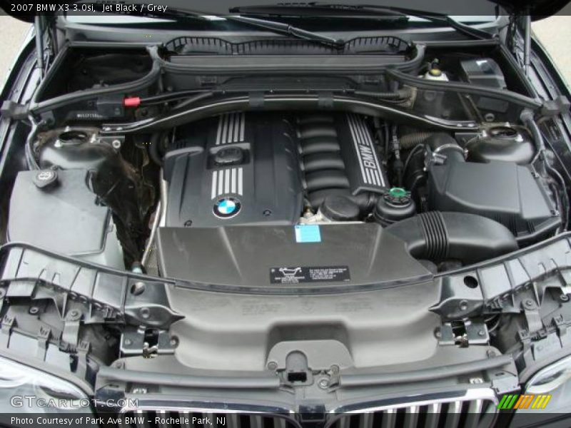 Jet Black / Grey 2007 BMW X3 3.0si
