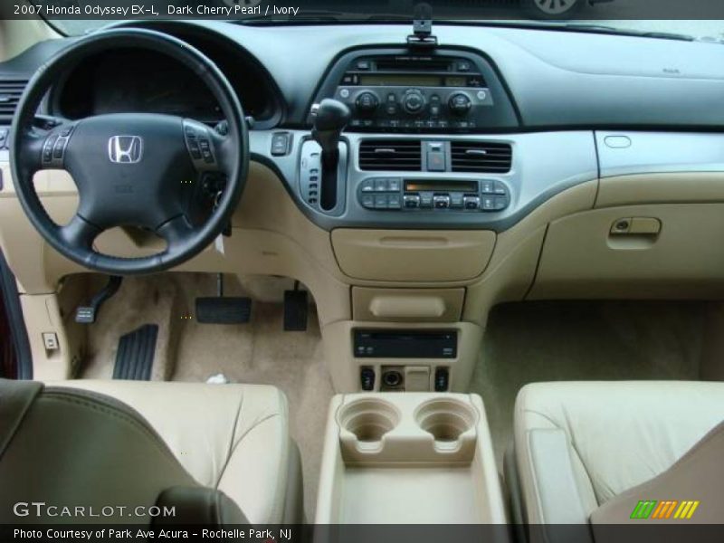 Dark Cherry Pearl / Ivory 2007 Honda Odyssey EX-L