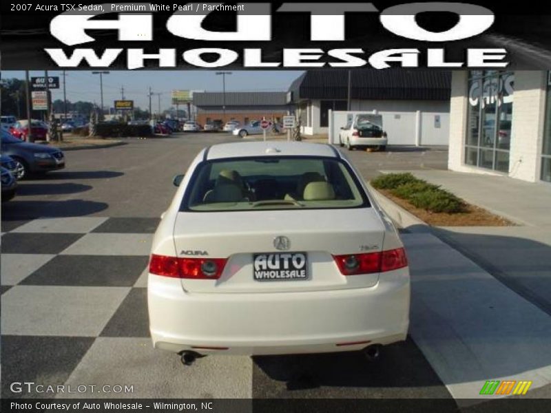 Premium White Pearl / Parchment 2007 Acura TSX Sedan