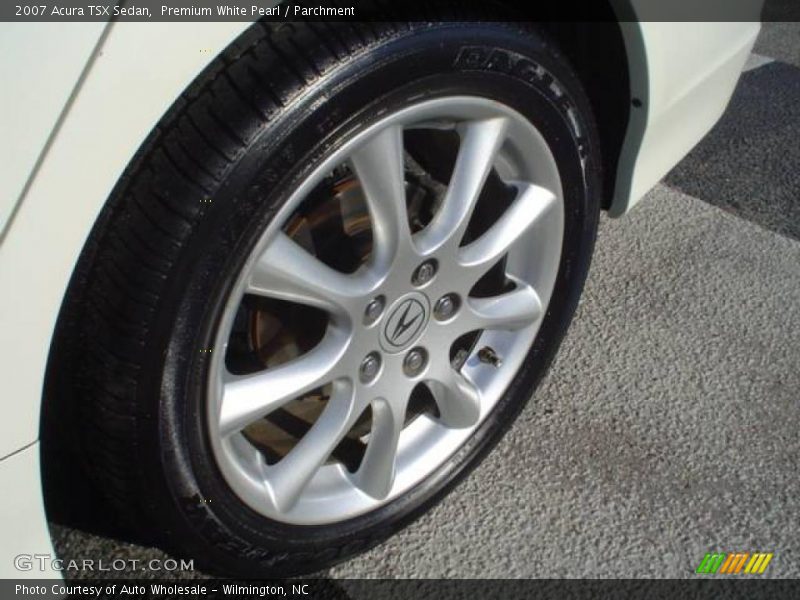 Premium White Pearl / Parchment 2007 Acura TSX Sedan
