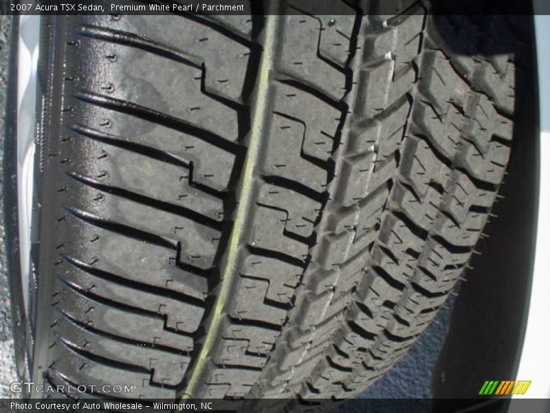 Premium White Pearl / Parchment 2007 Acura TSX Sedan