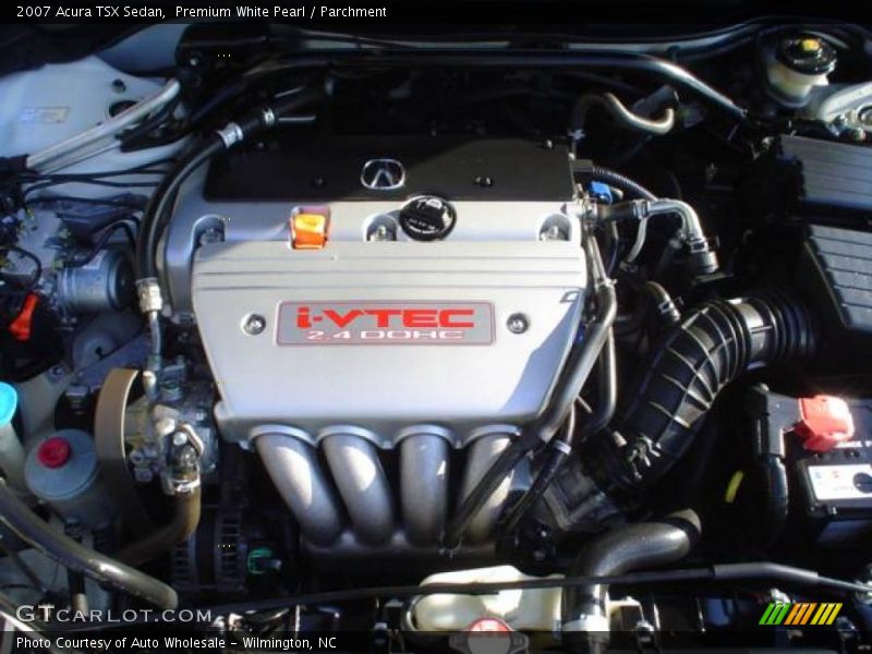 Premium White Pearl / Parchment 2007 Acura TSX Sedan