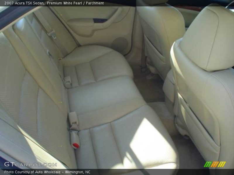 Premium White Pearl / Parchment 2007 Acura TSX Sedan