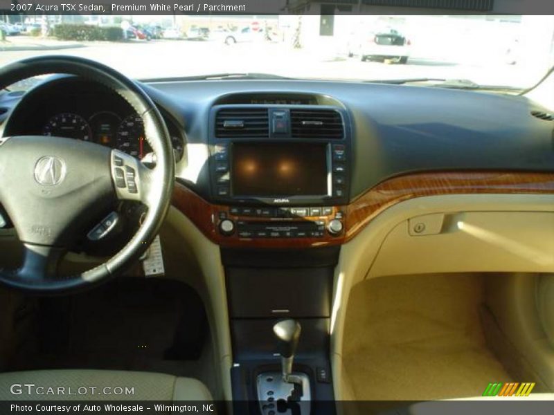 Premium White Pearl / Parchment 2007 Acura TSX Sedan