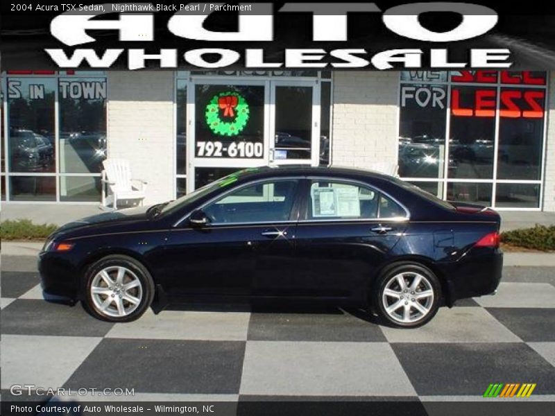 Nighthawk Black Pearl / Parchment 2004 Acura TSX Sedan