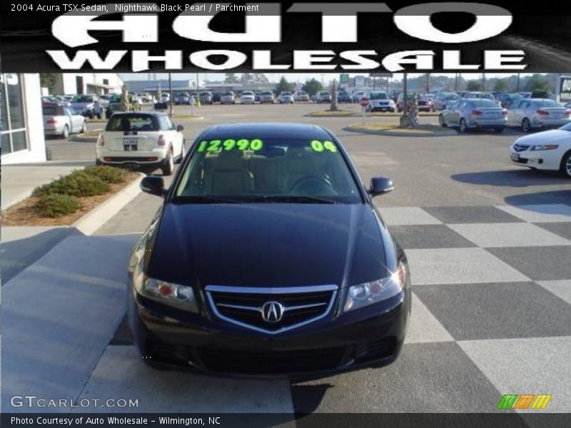 Nighthawk Black Pearl / Parchment 2004 Acura TSX Sedan