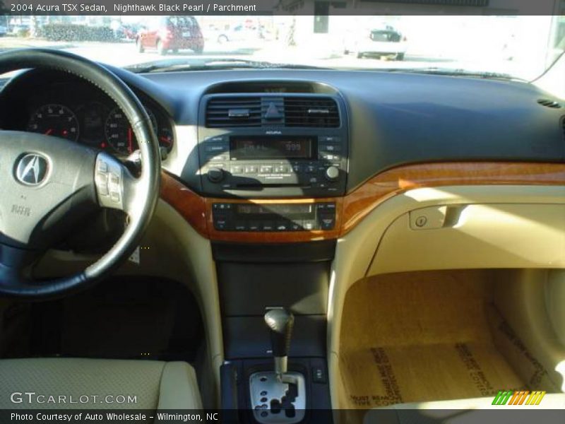 Nighthawk Black Pearl / Parchment 2004 Acura TSX Sedan