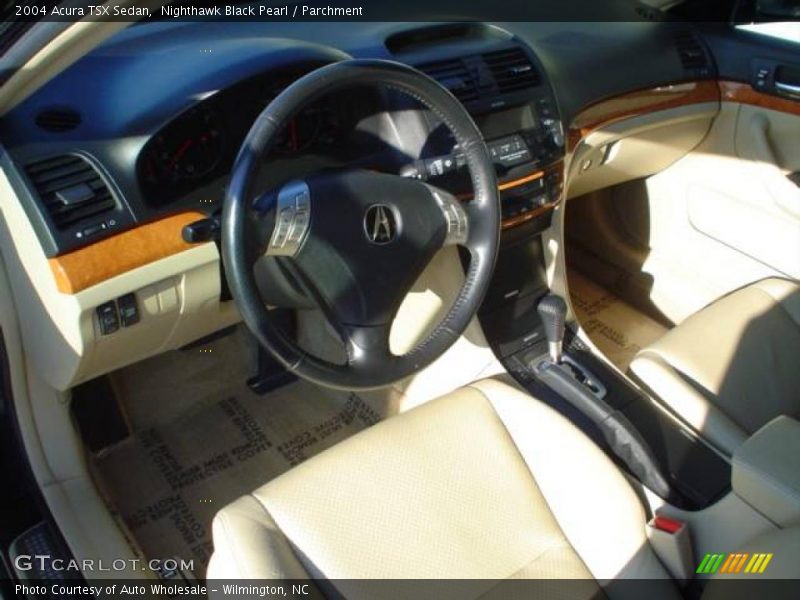 Nighthawk Black Pearl / Parchment 2004 Acura TSX Sedan