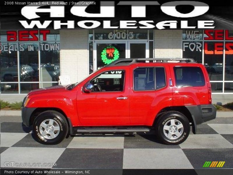Red Alert / Steel/Graphite 2008 Nissan Xterra S 4x4