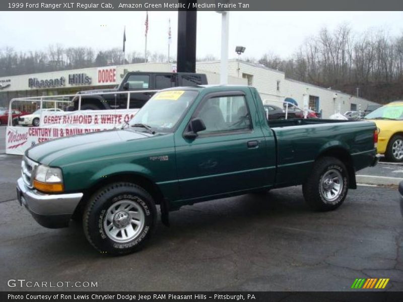 Amazon Green Metallic / Medium Prairie Tan 1999 Ford Ranger XLT Regular Cab
