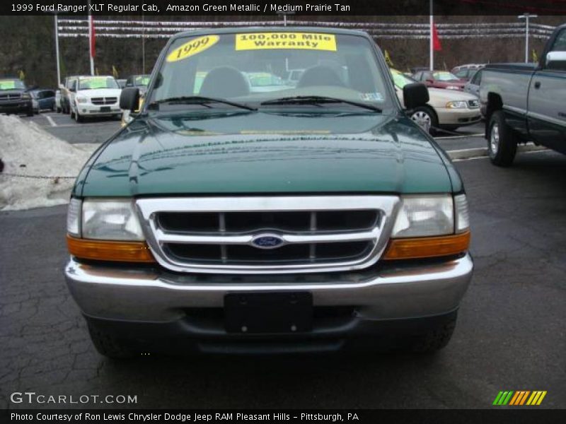 Amazon Green Metallic / Medium Prairie Tan 1999 Ford Ranger XLT Regular Cab