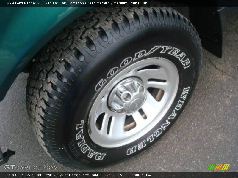 Amazon Green Metallic / Medium Prairie Tan 1999 Ford Ranger XLT Regular Cab