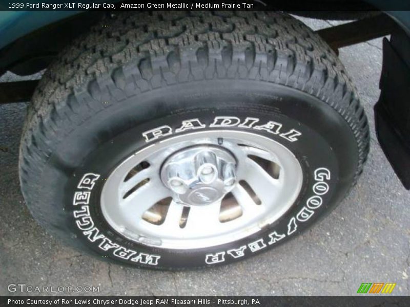Amazon Green Metallic / Medium Prairie Tan 1999 Ford Ranger XLT Regular Cab