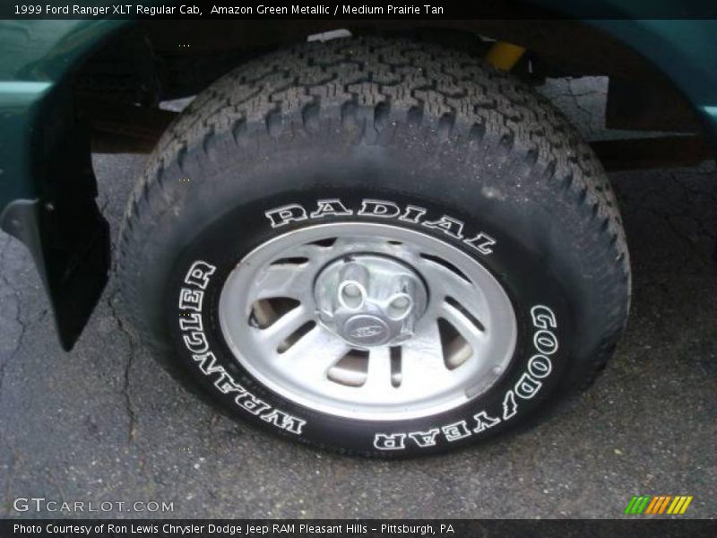 Amazon Green Metallic / Medium Prairie Tan 1999 Ford Ranger XLT Regular Cab