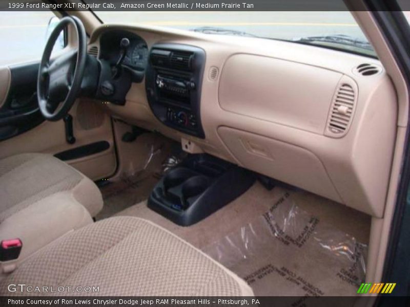 Amazon Green Metallic / Medium Prairie Tan 1999 Ford Ranger XLT Regular Cab