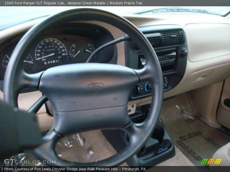 Amazon Green Metallic / Medium Prairie Tan 1999 Ford Ranger XLT Regular Cab